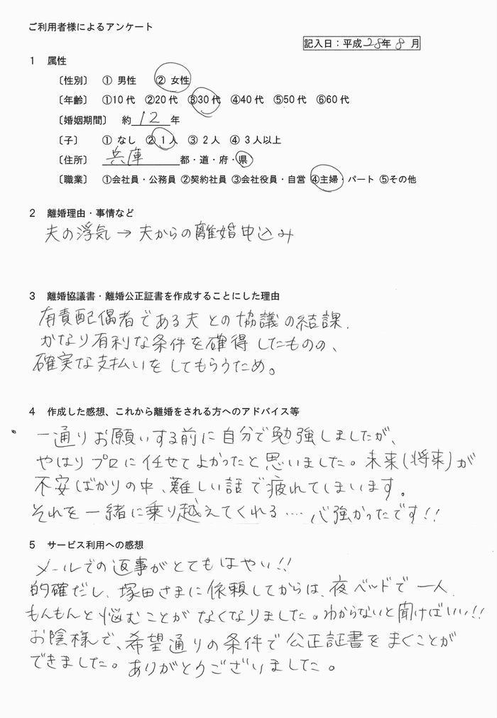 2808①離婚公正証書