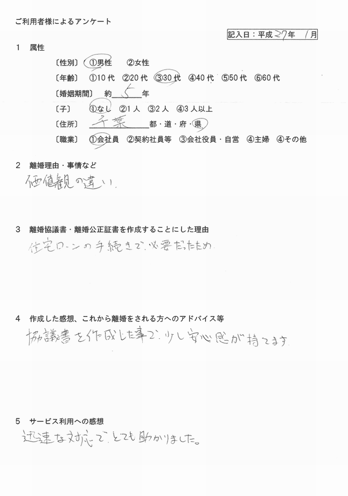 離婚協議書2701①