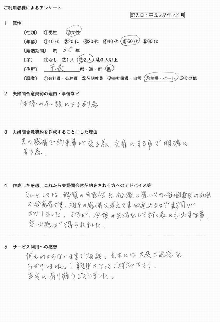 91婚姻費用公正証書