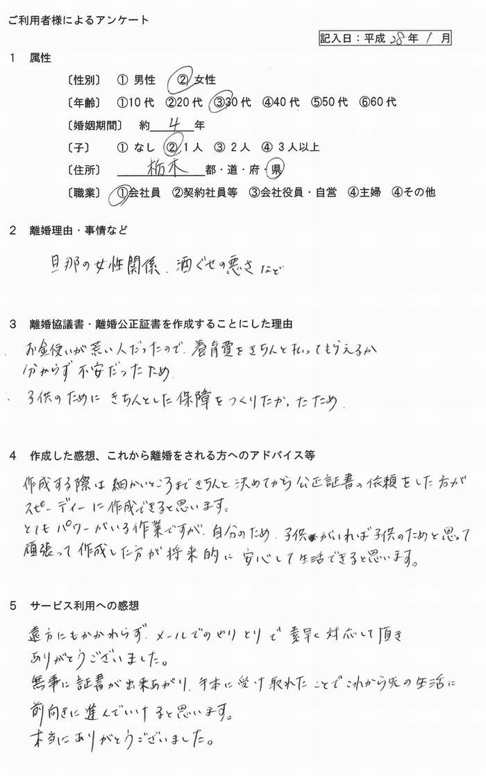 2801①離婚公正証書