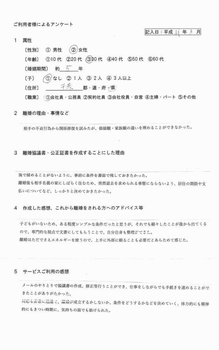 128離婚の公正証書